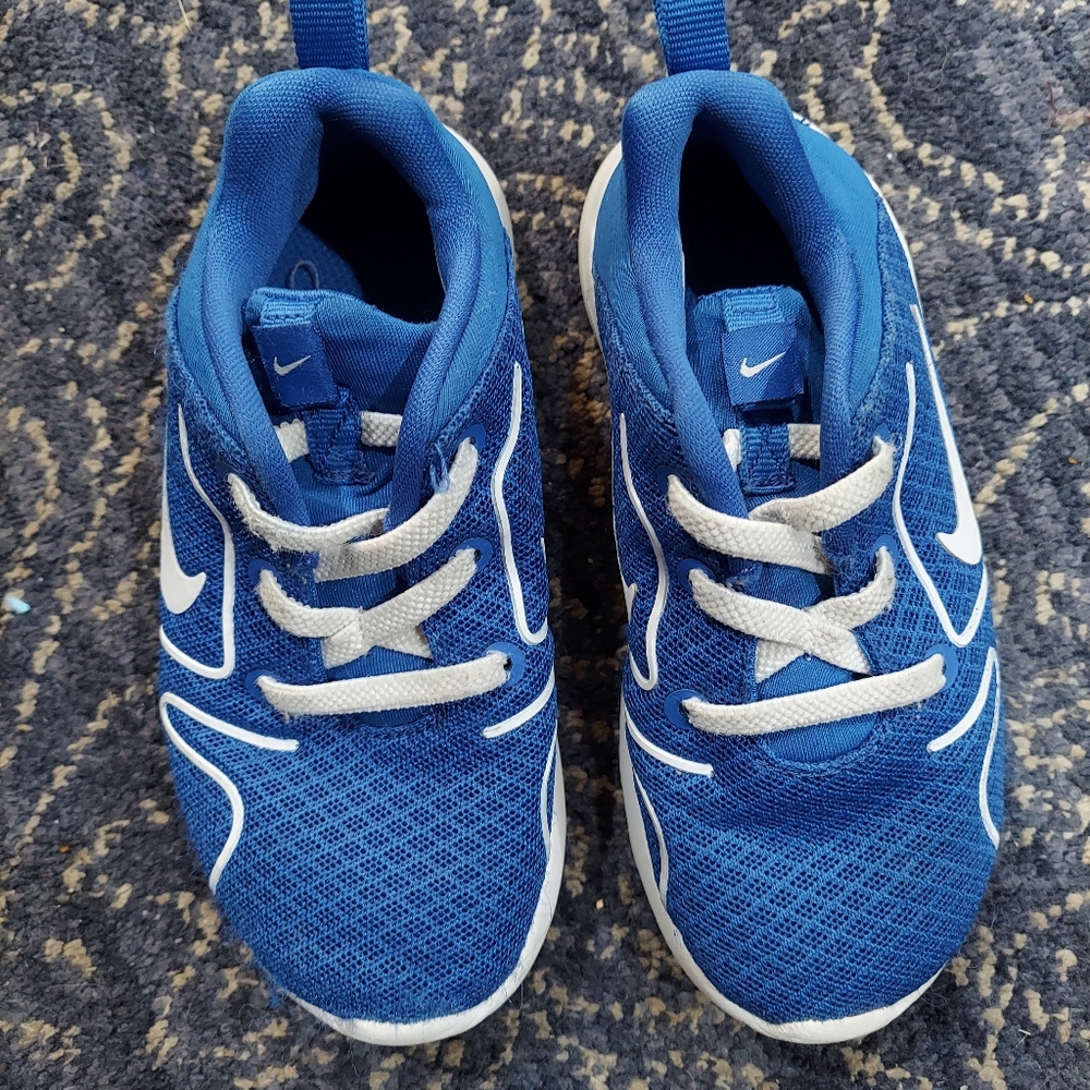 Nike Royal Blue and White Sneakers Size 10C